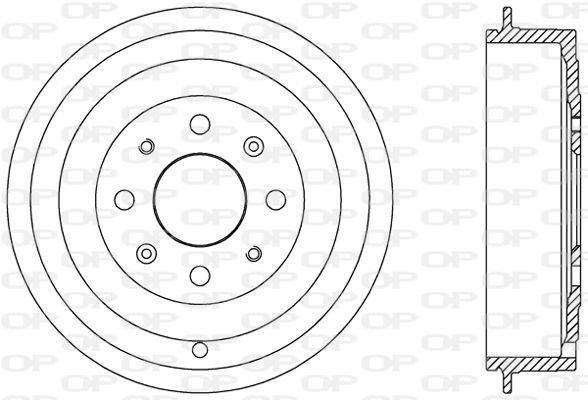 OPEN PARTS Тормозной барабан BAD9065.10